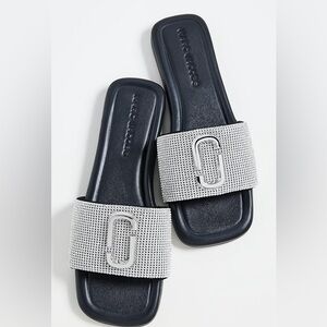 Marc Jacobs Black and Silver Flats